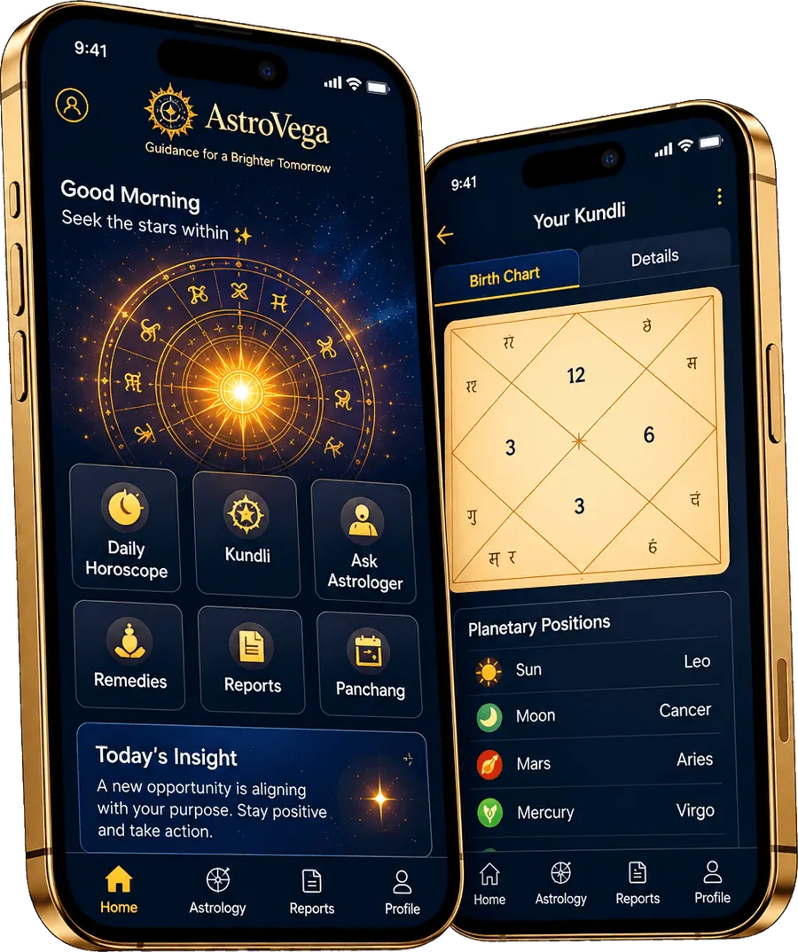 AstroVega app screens